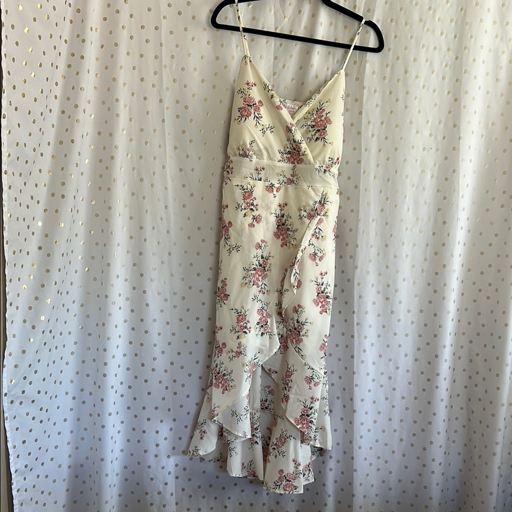 No Boundaries Floral Cream Dress